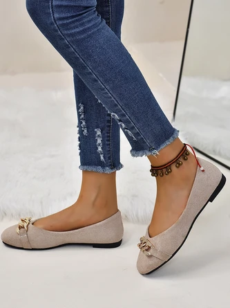 Faux Suede All Season Casual Plain Shallow Shoes 12 Faux Suede All Season Casual Plain Shallow Shoes - Image 12