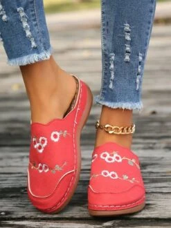 Leather Casual House Slippers -Zolucky Sales Store 35020aa6323b83430edd7fbda045a204