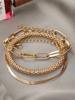 Creative Retro 3-piece Metal Bracelet Set -Zolucky Sales Store 356195880a7af63025fc39e898a22b79