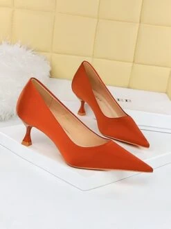 Women Minimalist Wineglass Heel Shallow Pumps -Zolucky Sales Store 359be016899bc128cc94ab70e9ce4ad8