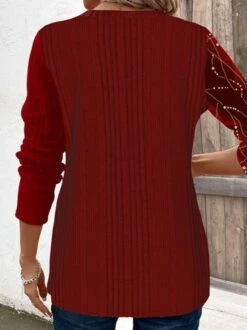 Plus Size Velvet Casual Buckle Christmas Shirt -Zolucky Sales Store 3676b807f239138013222888bbd6f21d