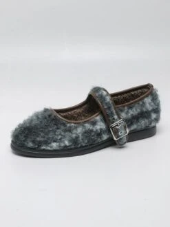 Casual Wool-blend Ombre Adjustable Buckle Mary Jane Shoes -Zolucky Sales Store 38958227f3cd2fcc27013c7a0663e3dd