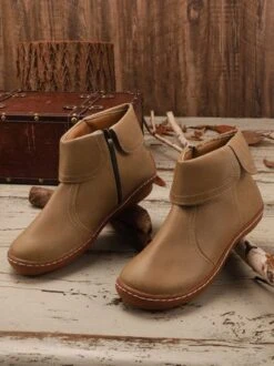 Women Casual Plain All Season Zipper PU Best Sell Pu Rubber Classic Boots Boots -Zolucky Sales Store 38991edbf414d67df101ed9a507a9ee3