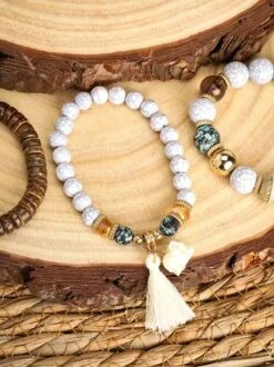 Zolucky Ethnic Tassel Crack Bead Multilayer Combination Bracelet -Zolucky Sales Store 3924c9c1cafcf605a54386e19f18279e