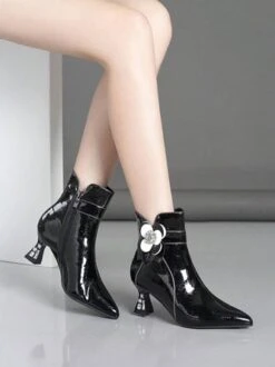 Elegant Flower Rhinestone Wine Glass Heel Dress Boots 6 Elegant Flower Rhinestone Wine Glass Heel Dress Boots -Zolucky Sales Store 39731217c40e6e2cc1049e979c1737d9