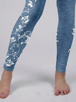 Tight Floral Casual Leggings -Zolucky Sales Store 3a1e251412211ee84602294de70f0354