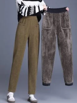 Casual Fleece Plain Pants -Zolucky Sales Store 3add7400dcbdfafa058083ba80a8df31