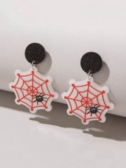 Halloween Cartoon Pumpkin Cat Acrylic Dangle Earrings -Zolucky Sales Store 3bb569918d829c2e9b3bdf197716fcd8