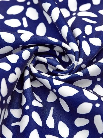 Floral Half Sleeve Crew Neck Casual Dress 5 Floral Half Sleeve Crew Neck Casual Dress - Image 5