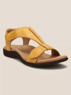 Retro Solid Color Casual Velcro Portable Sandals -Zolucky Sales Store 3e1c7734b3e267b6d18a484732b6a8d3