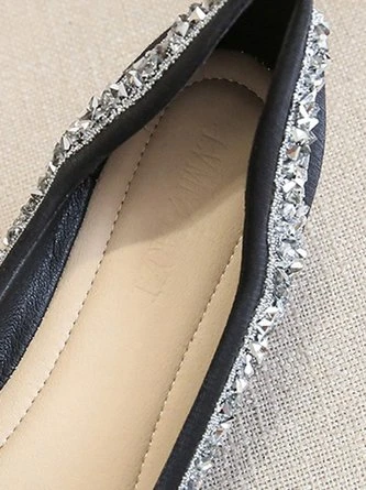 Sparkling Rhinestone Bowknot Fashion Flat Shallow Shoes 7 Sparkling Rhinestone Bowknot Fashion Flat Shallow Shoes - Image 7