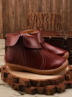 Women Casual Plain All Season Zipper PU Best Sell Pu Rubber Classic Boots Boots -Zolucky Sales Store 3e8aea4fe1d087133b831629fe3be94e