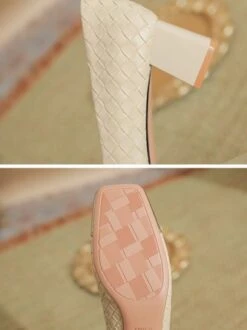 Elegant Rhinestone Bow Color Block Weave Square Toe Shallow Pumps 39 Elegant Rhinestone Bow Color Block Weave Square Toe Shallow Pumps -Zolucky Sales Store 3f3684b4f411bd5f0f79db916a9bb147