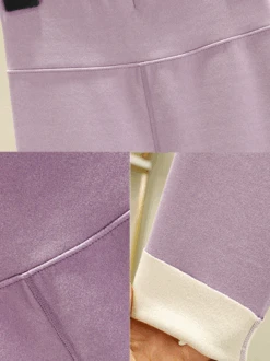 Knitted Winter Fleece High Elasticity Tight Plain Warmth Daily Casual Leggings -Zolucky Sales Store 3f6b4c18bb91f01329e34f03a5f2c93a