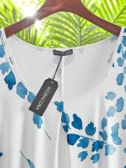 Casual Plants Loosen Dress -Zolucky Sales Store 401adc89a6e46f453c07f5a649388315