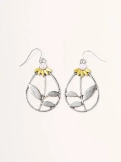 Vintage Silver Floral Earrings Bohemian Ethnic Style Dress Women Jewelry -Zolucky Sales Store 40c2a08692f2a61faeca31b07e465ee9