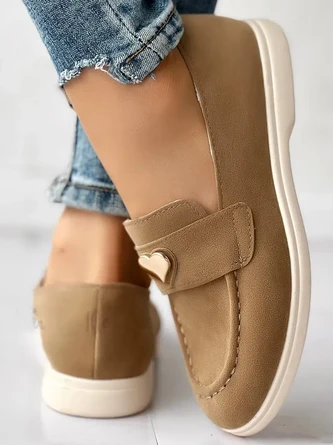 Faux Suede Casual Plain All Season Shallow Shoes 13 Faux Suede Casual Plain All Season Shallow Shoes - Image 13