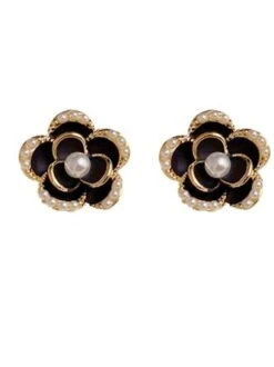French Retro Camellia Imitation Pearl Stud Earrings -Zolucky Sales Store 41347233b5594fd3b73450ebe66b291d 1699594733906