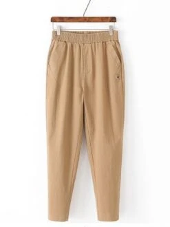 Casual Plain Tight Pants -Zolucky Sales Store 417958a153f2f7c34910420a9f24d80d