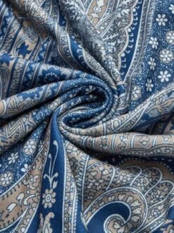 Mystery Paisley Printed Casual Regular Fit Cross Neck Ethnic Long Sleeve T-Shirt -Zolucky Sales Store 4258af4978bf51394db9b0d086587cd0