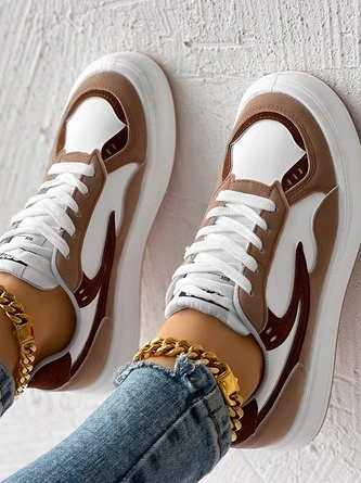 Pu All Season Casual Contrast Stitching Skate Shoes 5 Pu All Season Casual Contrast Stitching Skate Shoes - Image 5