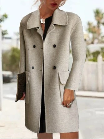 Plain Loose Casual Others Coat 2 Plain Loose Casual Others Coat - Image 2