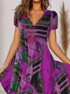 Boho Printed V Neck Floral Weaving Dress 22 Boho Printed V Neck Floral Weaving Dress -Zolucky Sales Store 43b2de668d89323d9c5ae1cf46f3da47