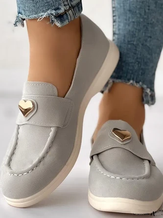 Faux Suede Casual Plain All Season Shallow Shoes 7 Faux Suede Casual Plain All Season Shallow Shoes - Image 7