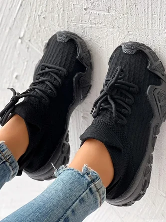 Color Block All Season Mesh Fabric Casual Flyknit Sneakers 10 Color Block All Season Mesh Fabric Casual Flyknit Sneakers - Image 10