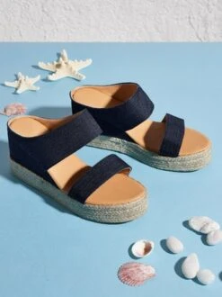 Beach Vacation Straw Wedges Sandals -Zolucky Sales Store 44de11ea5ff665cf7777f5d2f2810ce1