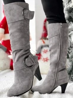 Casual Autumn Plain Faux Suede Chelsea Boots -Zolucky Sales Store 45329808db49e778d1c976233fcd4a6a