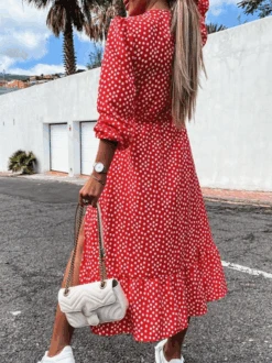 V Neck Loose Casual Disty Floral Dress -Zolucky Sales Store 45588afcee84ea4ef1c69b86abf0510d