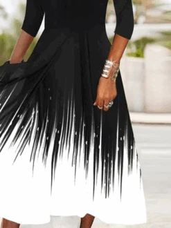 Loose Striped Casual Dress -Zolucky Sales Store 4591fb7bf579d07a5c402b33c53132c8