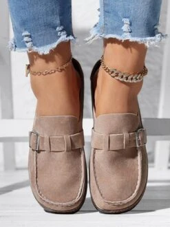 Women Soft Sole Casual Comfy Leather Slip On Sandals -Zolucky Sales Store 4664003ca6b0e2cbb59126b6088d9390