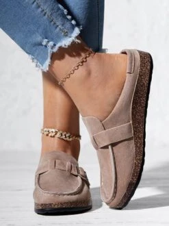 Women Soft Sole Casual Comfy Leather Slip On Sandals -Zolucky Sales Store 4790afbfb5d51dd326cf2469604690ff