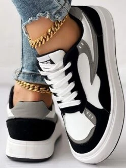 Pu All Season Casual Contrast Stitching Skate Shoes 16 Pu All Season Casual Contrast Stitching Skate Shoes -Zolucky Sales Store 47a8ec53254c22f4c8c37fb4139c603e