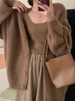 Casual Loose Cardigan 5 Casual Loose Cardigan -Zolucky Sales Store 47e9247ece4f121f21d2379fc1d19f05