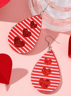 Heart Shaped Leather Earrings -Zolucky Sales Store 4b47d56caf27a9c2e66594951715a743