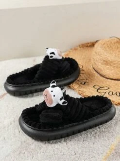 Casual Cartoon Cow Warmth Cross Strap Slippers -Zolucky Sales Store 4bcaea1f20104a8f94a85a26fd3b9e21 1694401074244
