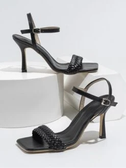 Women Minimalist Braided Strappy Stiletto Heel Sandals -Zolucky Sales Store 4c58b182ab33405882c148c2e5e5a0ec 1704348805641