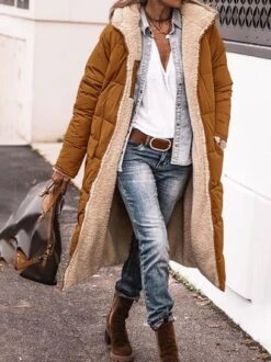 Hoodie Fleece Casual Padded Jacket -Zolucky Sales Store 4d0582087e861b31e0beb8f2d3104efb