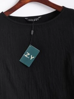 Cotton Loosen Casual Round Neck Two-Piece Set Top With Pants -Zolucky Sales Store 4d7a96e1c99a873abd4f06738a1db92b