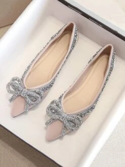 Sparkling Rhinestone Bowknot Fashion Flat Shallow Shoes 26 Sparkling Rhinestone Bowknot Fashion Flat Shallow Shoes -Zolucky Sales Store 4d9ed71a70a8f86cacf422d5104e8df9