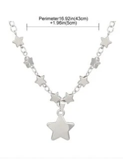 Street Star Silver Pendant Necklaces -Zolucky Sales Store 4e7cf326dbc21321243d785e409ffbb8