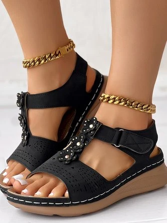 Pu Summer Casual Plain Sandal 13 Pu Summer Casual Plain Sandal - Image 13