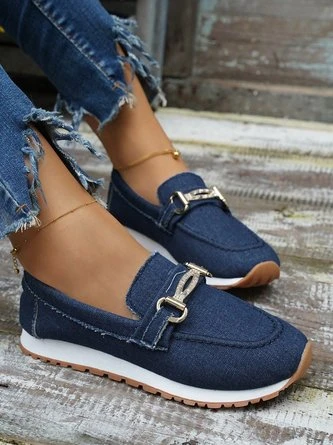 Casual Metal Canvas Non-Slip Slip On Shoes 3 Casual Metal Canvas Non-Slip Slip On Shoes - Image 3