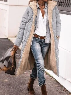 Hoodie Fleece Casual Padded Jacket -Zolucky Sales Store 50a9d121159b6e456d2c1ad78b15a36d