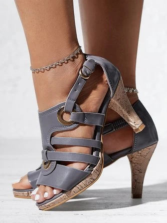 Comfortable Vintage Summer Women Heel Sandals 13 Comfortable Vintage Summer Women Heel Sandals - Image 13