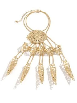 Halloween Gothic Style Tapered Tassel Nail Bracelet -Zolucky Sales Store 51fc9349909b54378a1fe6cd596a0141