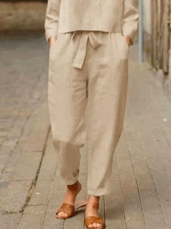 Plus Size Casual Plain V Neck Two-Piece Set -Zolucky Sales Store 529c33b0cabeeb198a02e19a0938779e